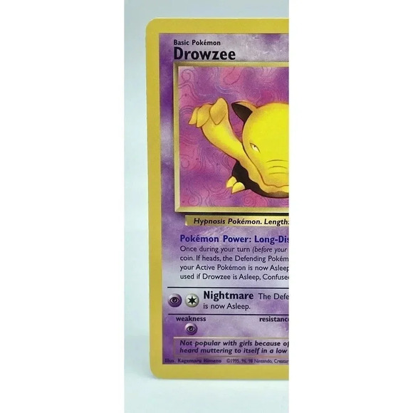 Drowzee‎ 54/82 Team Rocket Common Pokemon Non Holo WOTC Vintage 2000 MP - Picture 2 of 9